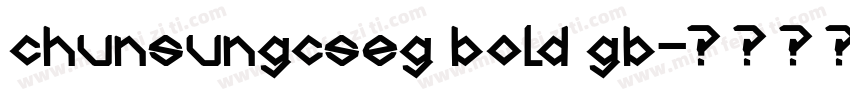 chunsungcseg bold gb字体转换